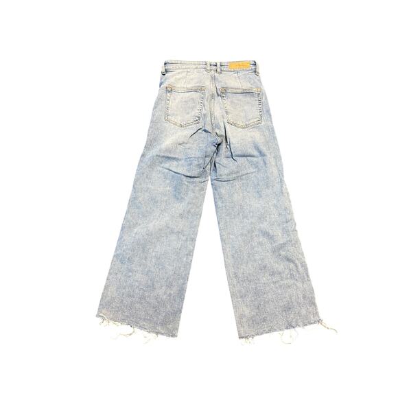 h&m jupe high waist culotte denim jeans womens size 4 - Picture 2 of 9